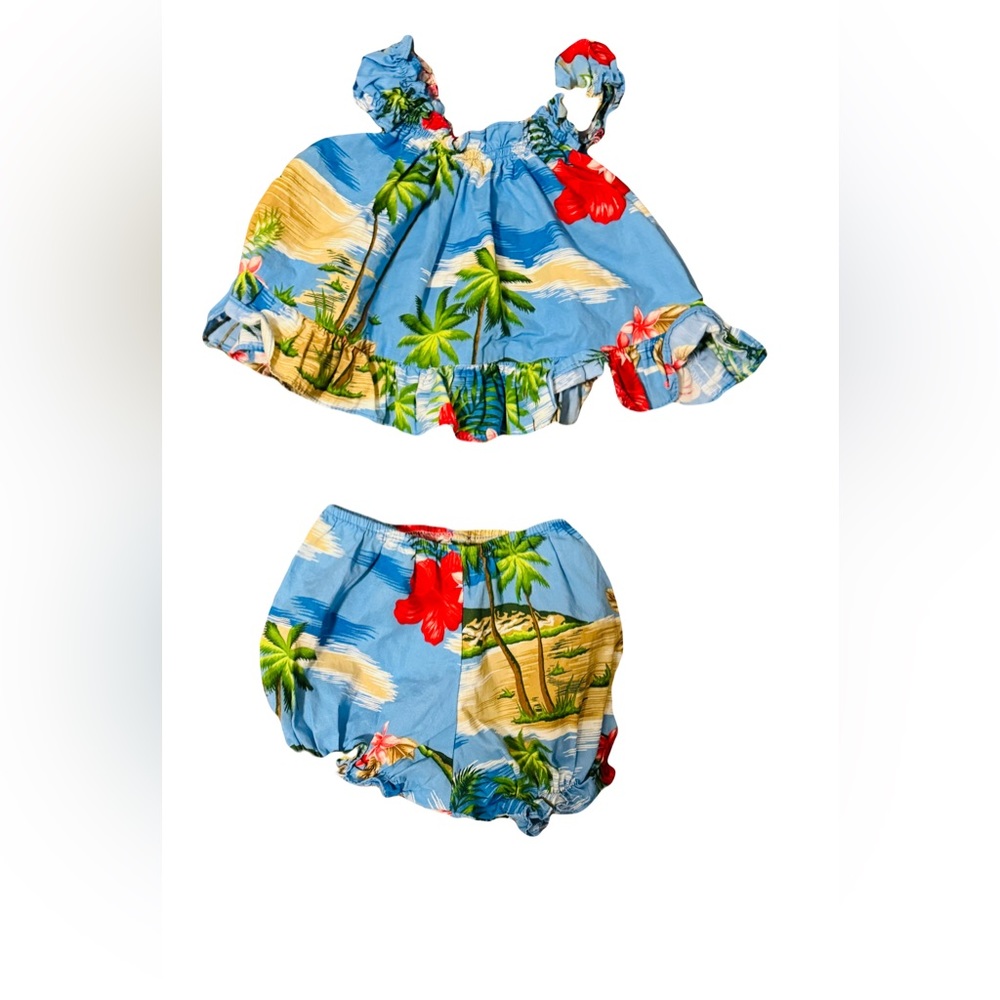 Lei Aloha Casuals Infant Hawaiian 2 Piece Outfit 6 Months